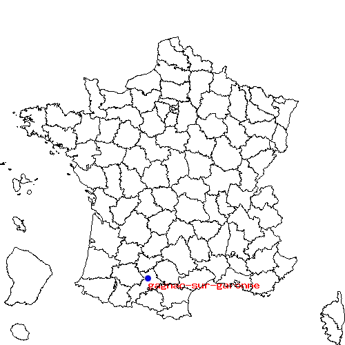 localisation sur le carte de gagnac-sur-garonne 