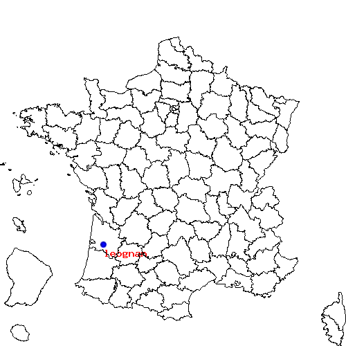 localisation sur le carte de leognan 