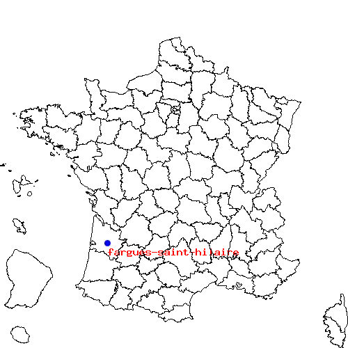 localisation sur le carte de fargues-saint-hilaire 