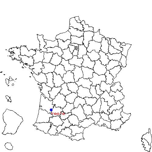 localisation sur le carte de reole 