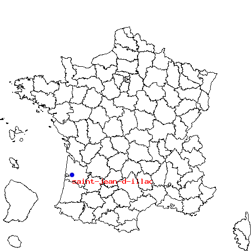 localisation sur le carte de saint-jean-d-illac 