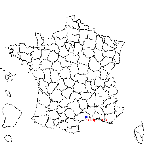 localisation sur le carte de clapiers 