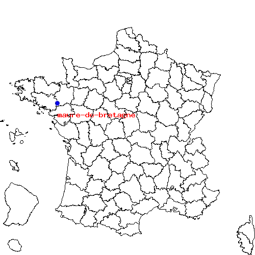 localisation sur le carte de maure-de-bretagne 