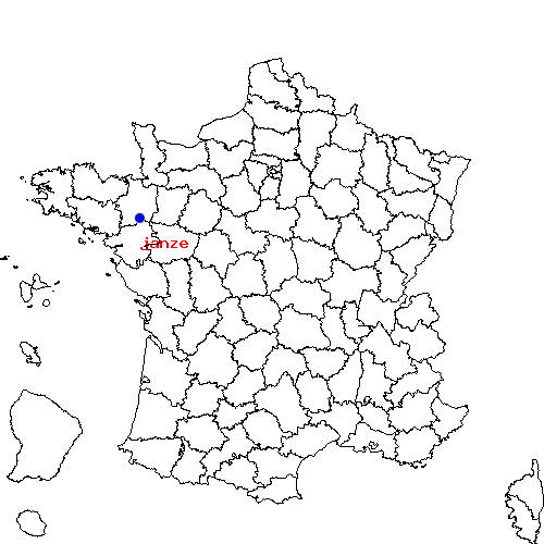 localisation sur le carte de janze 