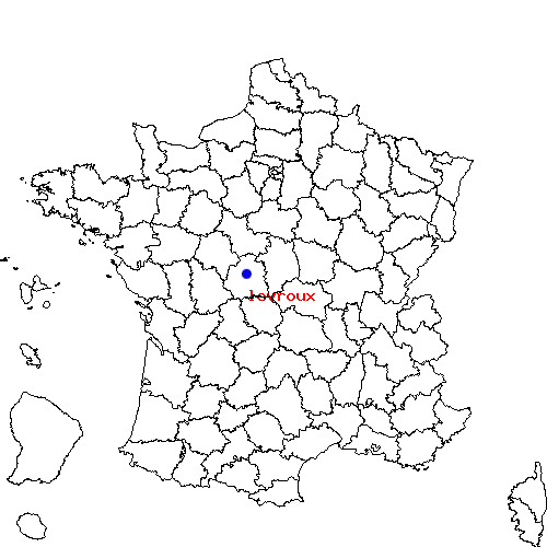 localisation sur le carte de levroux 