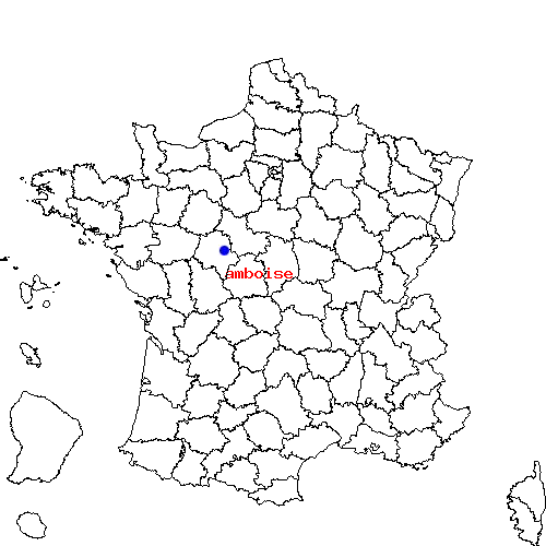 localisation sur le carte de amboise 