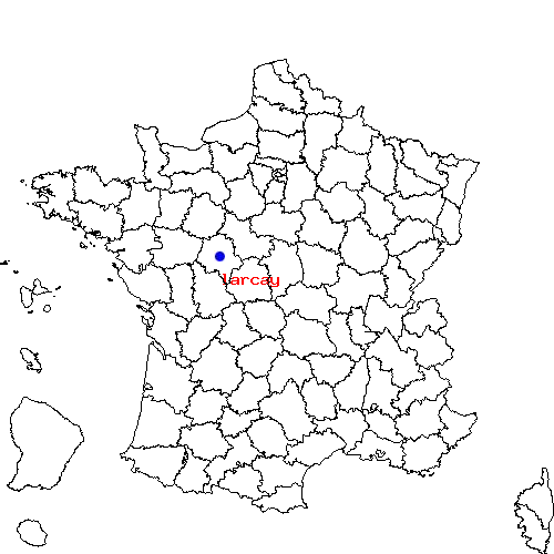 localisation sur le carte de larcay 