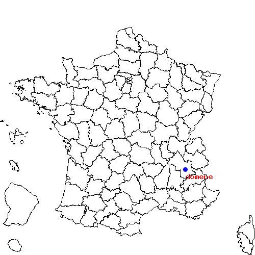 localisation sur le carte de domene 