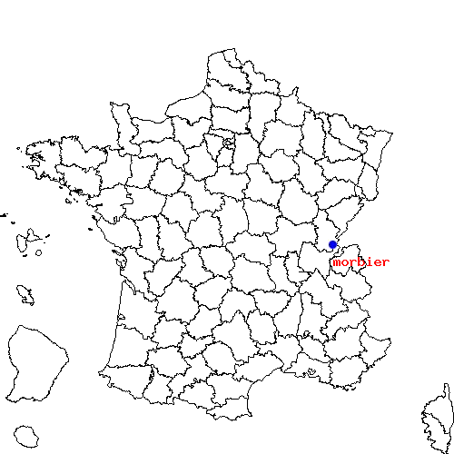 localisation sur le carte de morbier 