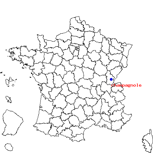 localisation sur le carte de champagnole 