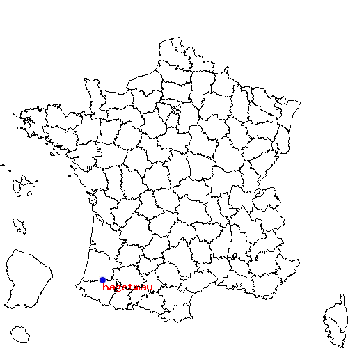 hagetmau sur la carte de France localisation sur le carte de hagetmau