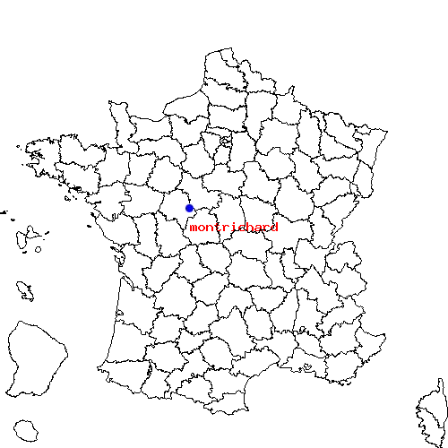 localisation sur le carte de montrichard 