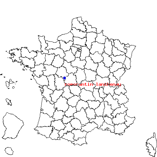 localisation sur le carte de romorantin-lanthenay 