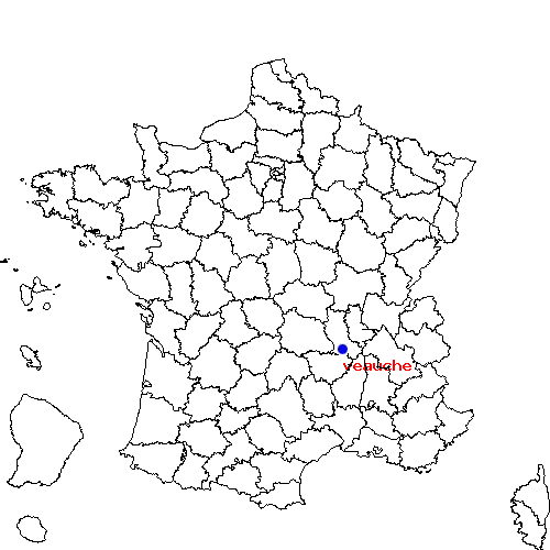 localisation sur le carte de veauche 