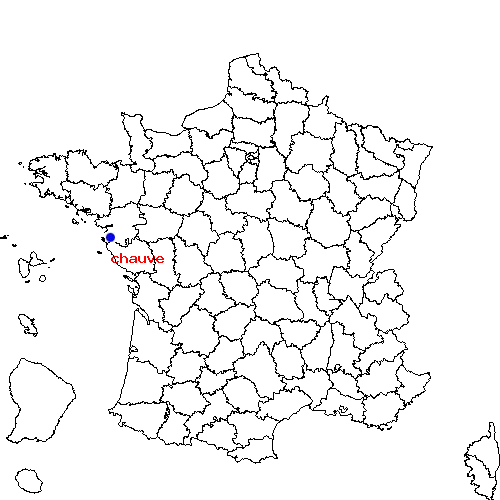 localisation sur le carte de chauve 