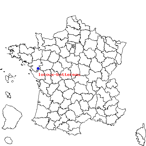 localisation sur le carte de loroux-bottereau 