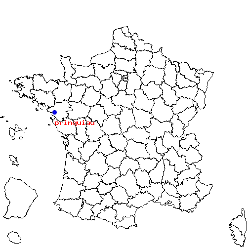 localisation sur le carte de prinquiau 