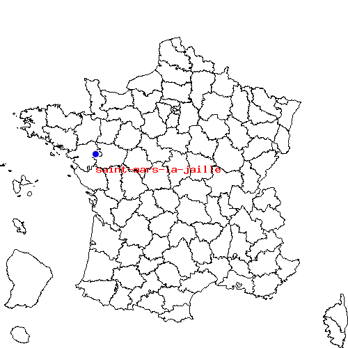 localisation sur le carte de saint-mars-la-jaille 