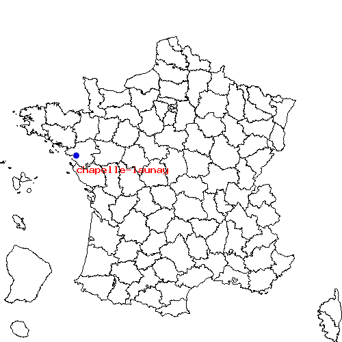 localisation sur le carte de chapelle-launay 