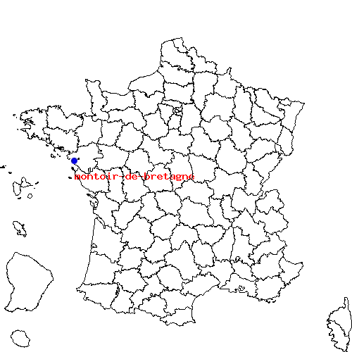 localisation sur le carte de montoir-de-bretagne 