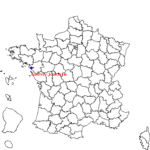 localisation sur le carte de saint-joachim 