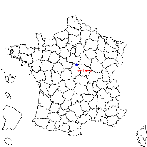 localisation sur le carte de briare 