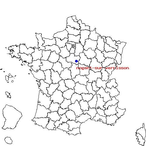 localisation sur le carte de nogent-sur-vernisson 