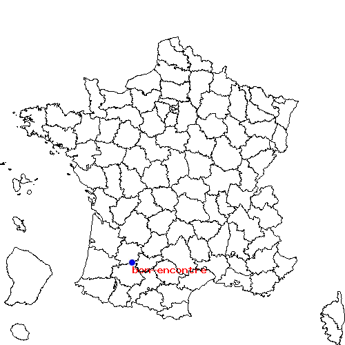 localisation sur le carte de bon-encontre 