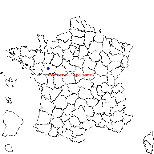 localisation sur le carte de cantenay-epinard 