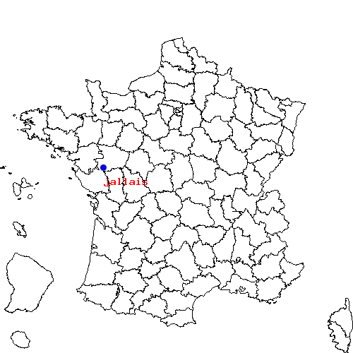 localisation sur le carte de jallais 