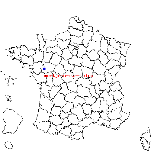 localisation sur le carte de montjean-sur-loire 