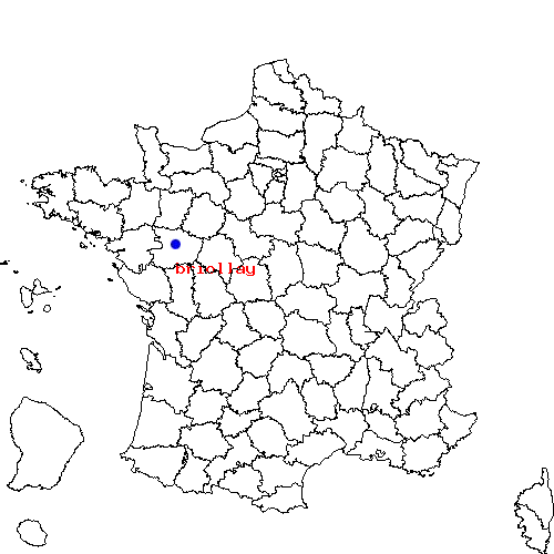 localisation sur le carte de briollay 