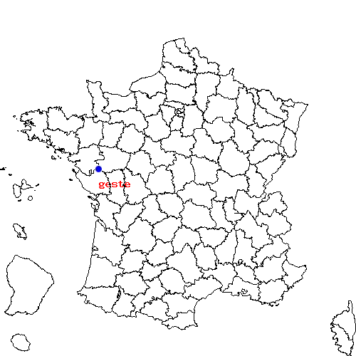 localisation sur le carte de geste 