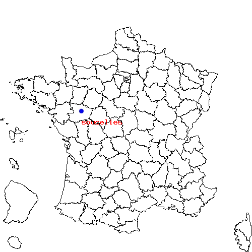 localisation sur le carte de soucelles 