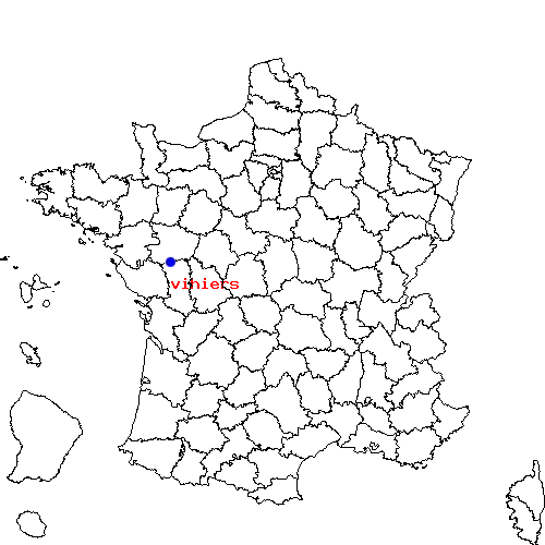 localisation sur le carte de vihiers 