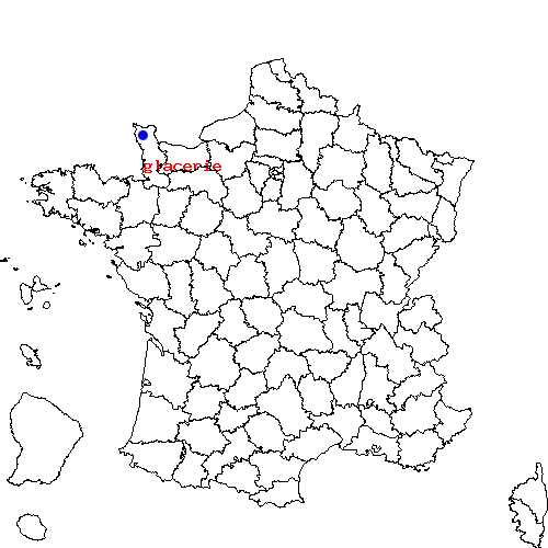 localisation sur le carte de glacerie 