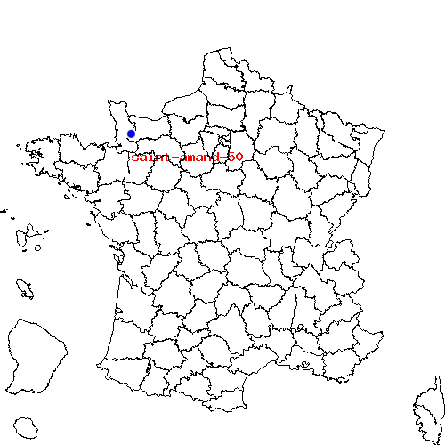 localisation sur le carte de saint-amand-50 