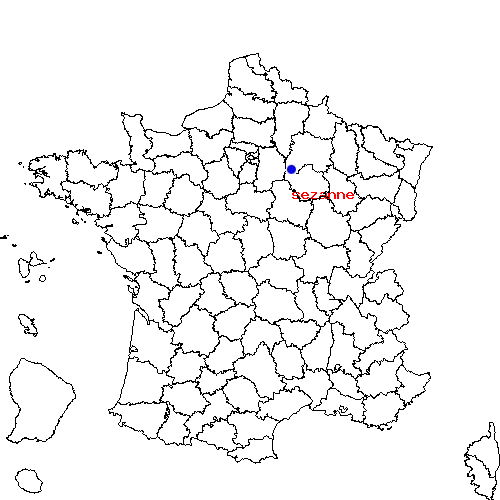 localisation sur le carte de sezanne 