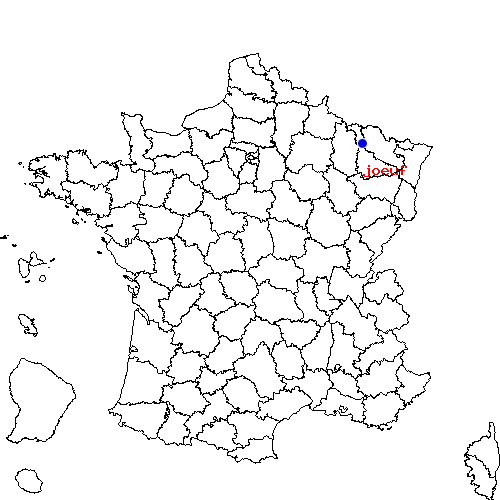 localisation sur le carte de joeuf 