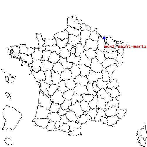 localisation sur le carte de mont-saint-martin-54 