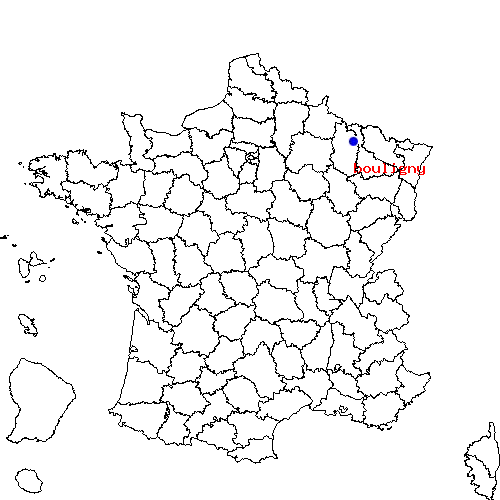 localisation sur le carte de bouligny 