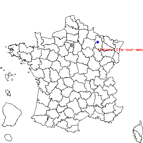 localisation sur le carte de thierville-sur-meuse 