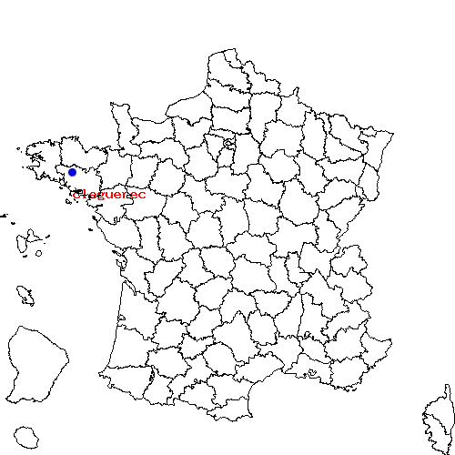 localisation sur le carte de cleguerec 