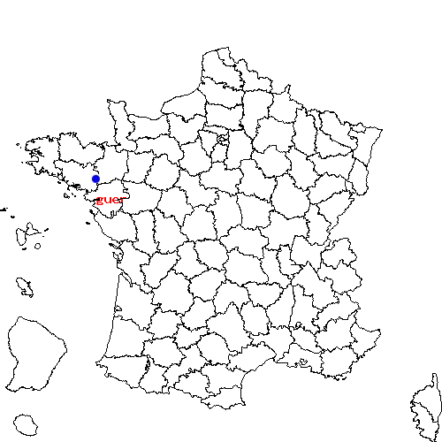 localisation sur le carte de guer 