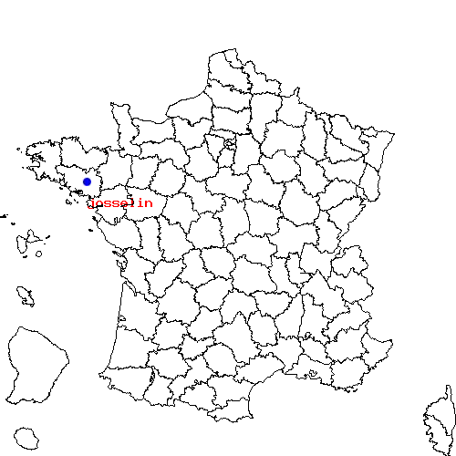 localisation sur le carte de josselin 