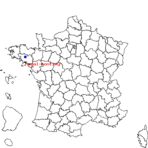 localisation sur le carte de noyal-pontivy 