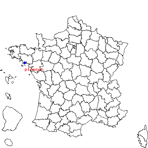 localisation sur le carte de ploeren 