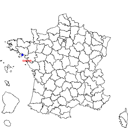 localisation sur le carte de sene 