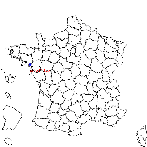 localisation sur le carte de nivillac 