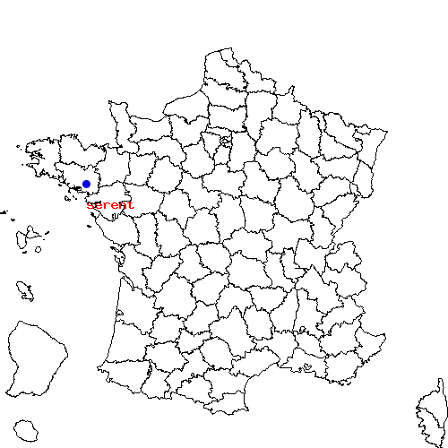 localisation sur le carte de serent 